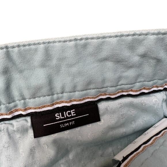 Hugo Boss Slice Shorts Slim Fit Men's Size 36 Regular Light Blue - Picture 2 of 5